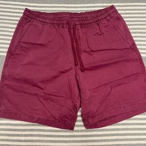 Vans Maroon Elastic Waist‎ Shorts Size Medium